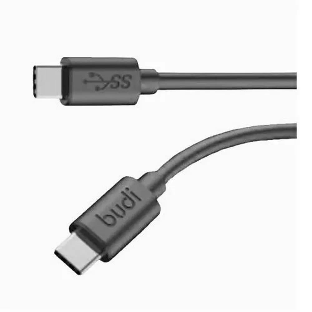 کابل شارژ USB-C به USB-C بودی مدل Budi DC536TT12B توان 100 وات طول 1.2 متر با گارانتی ۱۸ ماهه شرکتی (۶ ماه تعویض)