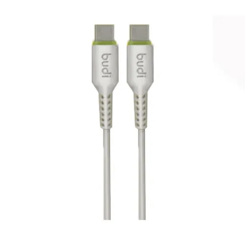 کابل فست شارژ USB-C به USB-C بودی مدل Budi DC158TT10 توان 65 وات طول 1 متر با گارانتی ۱۸ ماهه شرکتی (۶ ماه تعویض) — تصویر ۲