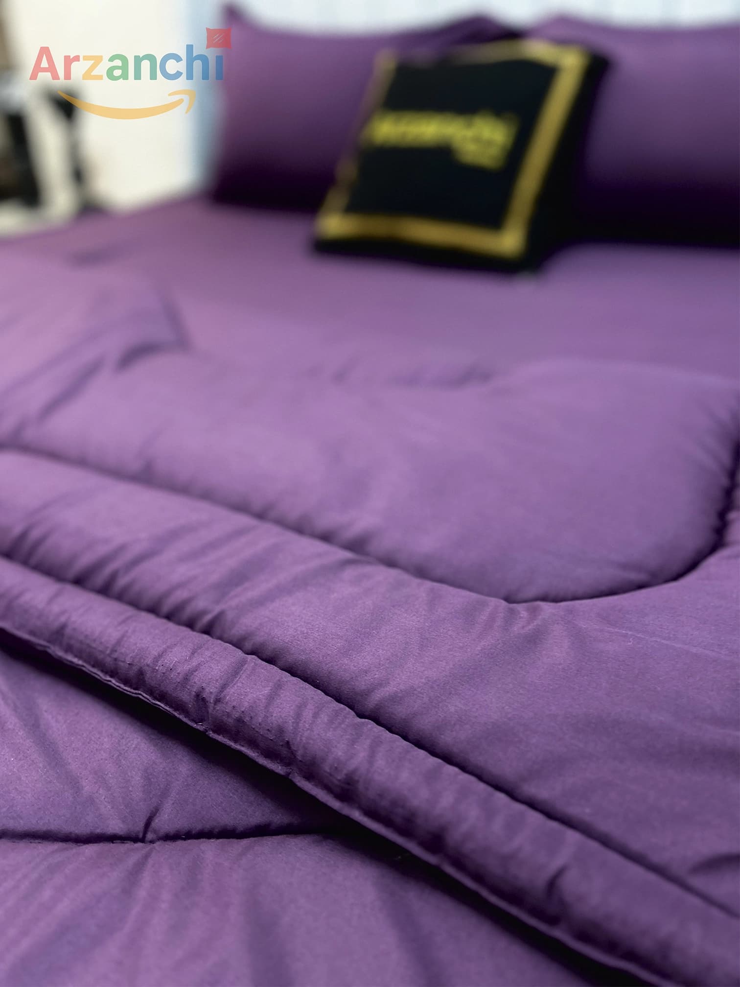 روتختی ساده بادمجانی کد S626 ارزانچی — تصویر ۳
