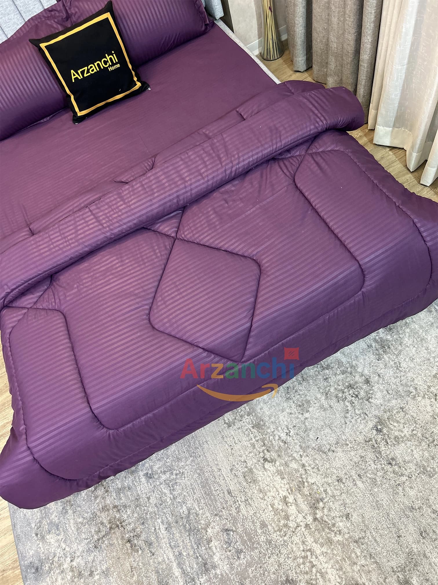 روتختی هتلی بادمجانی کد H853 ارزانچی — تصویر ۵