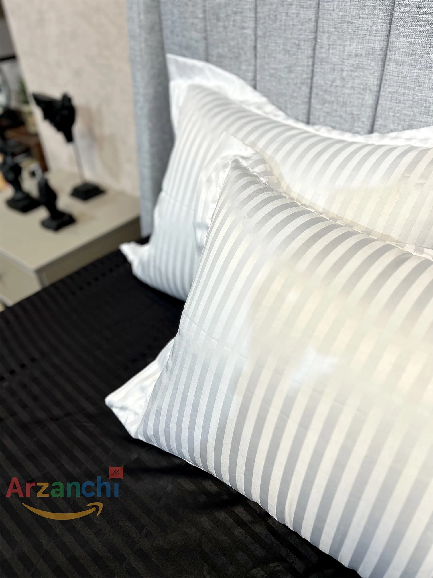 روتختی هتلی سفید مشکی کد H602 ارزانچی — تصویر ۴