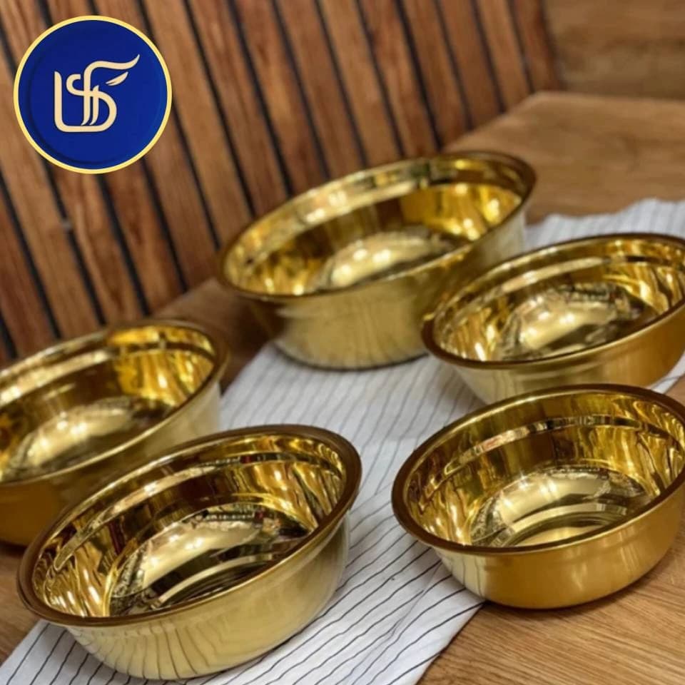 سرویس آبکش و لگن 10 پارچه طلایی یونیک — تصویر ۳