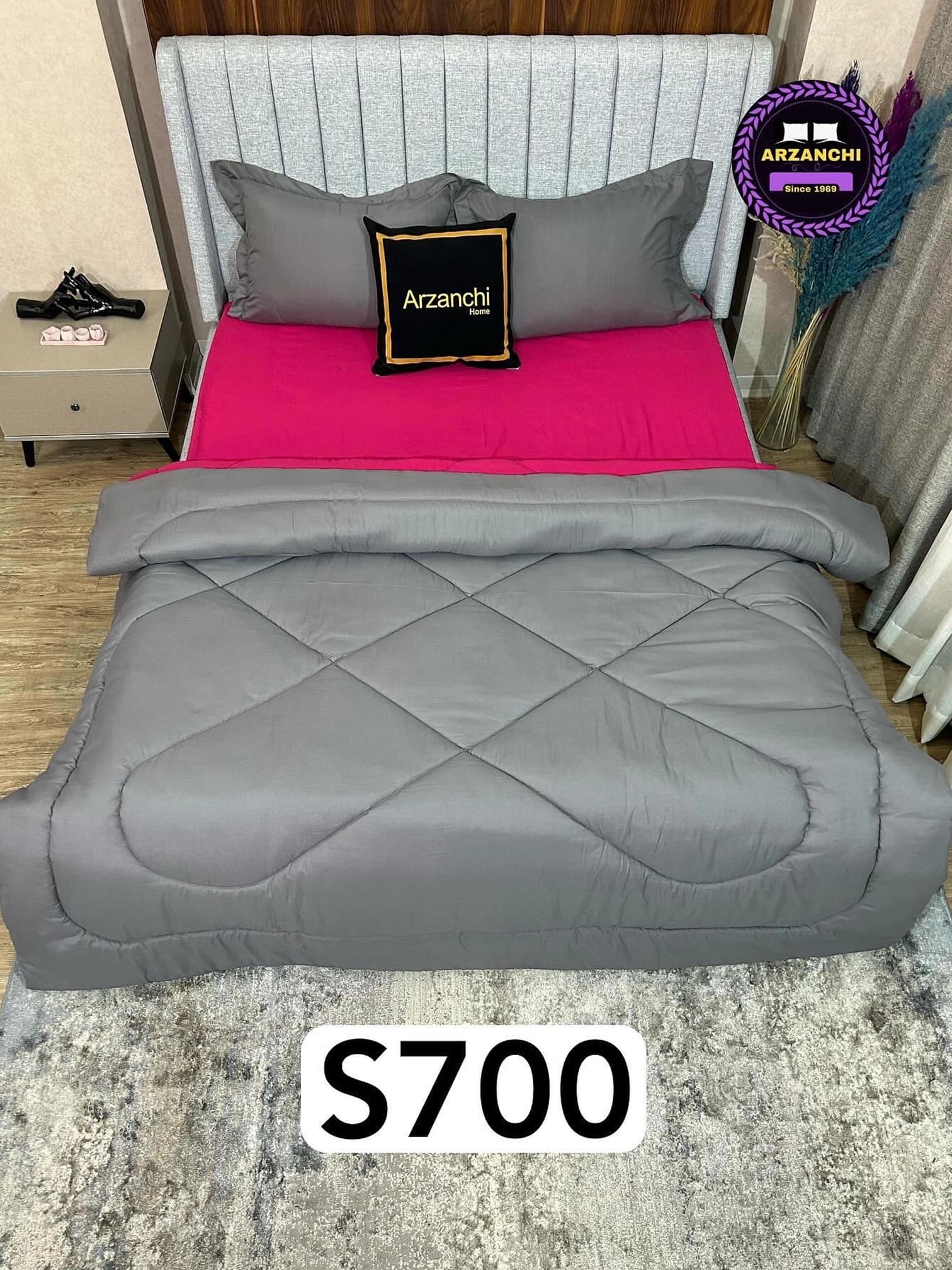 روتختی طوسی و سرخابی کد S700 ارزانچی — تصویر ۵