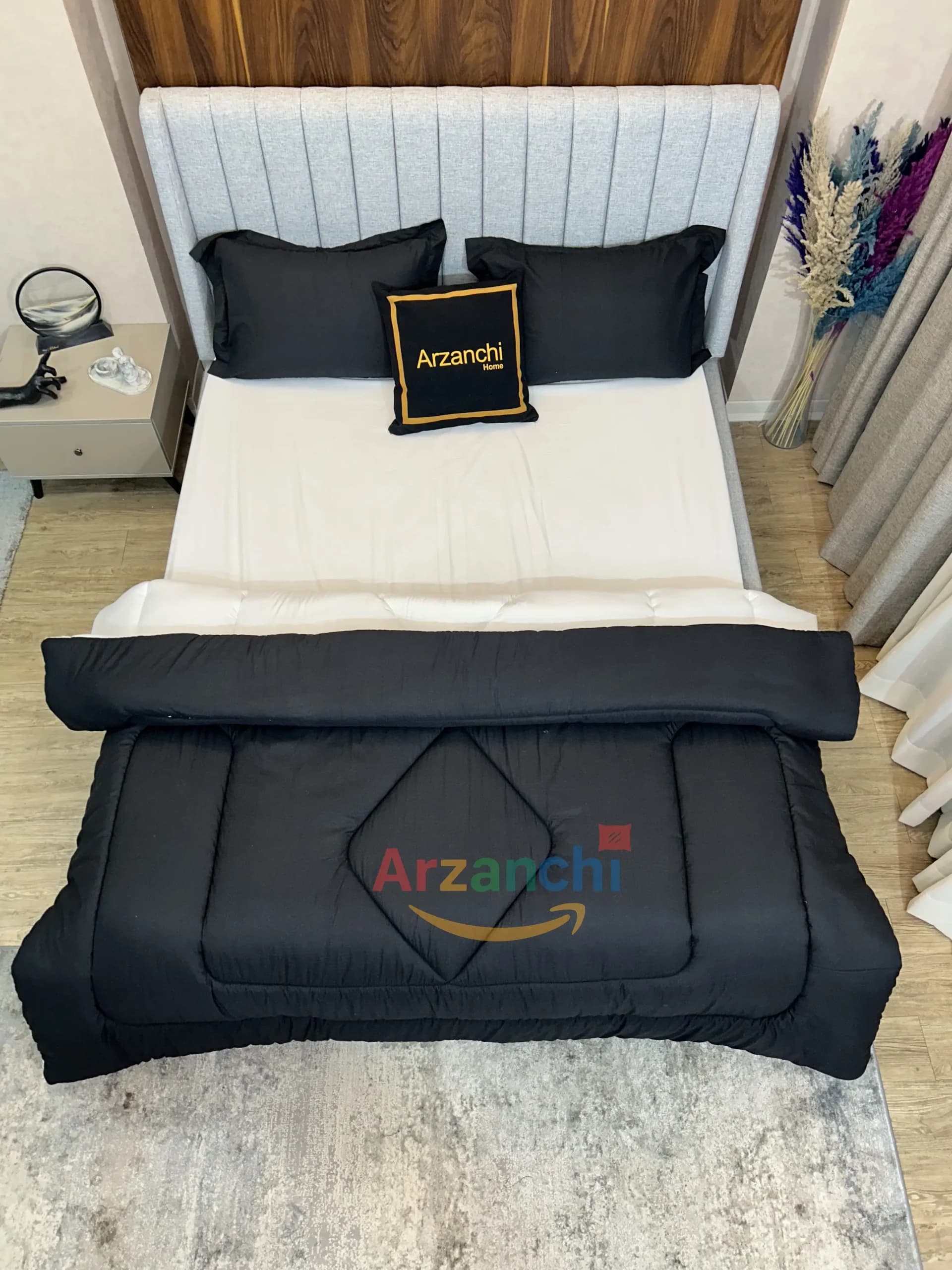 روتختی ساده مشکی و سفید کد S773 ارزانچی