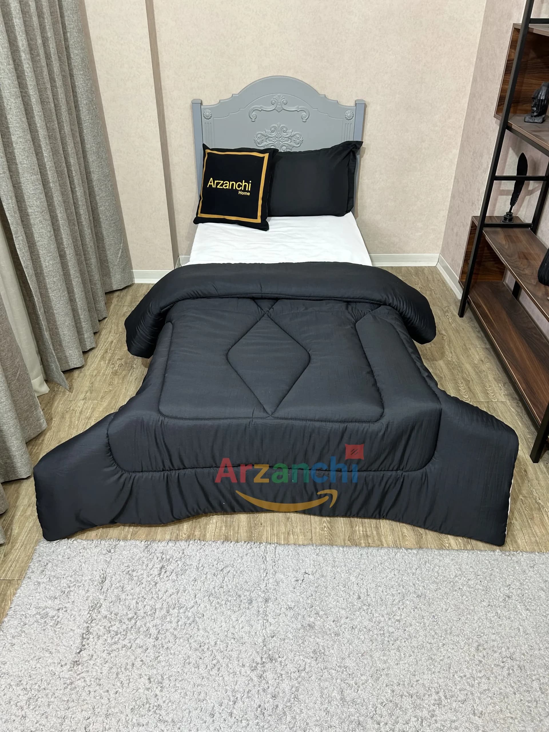 روتختی ساده مشکی و سفید کد S773 ارزانچی — تصویر ۳