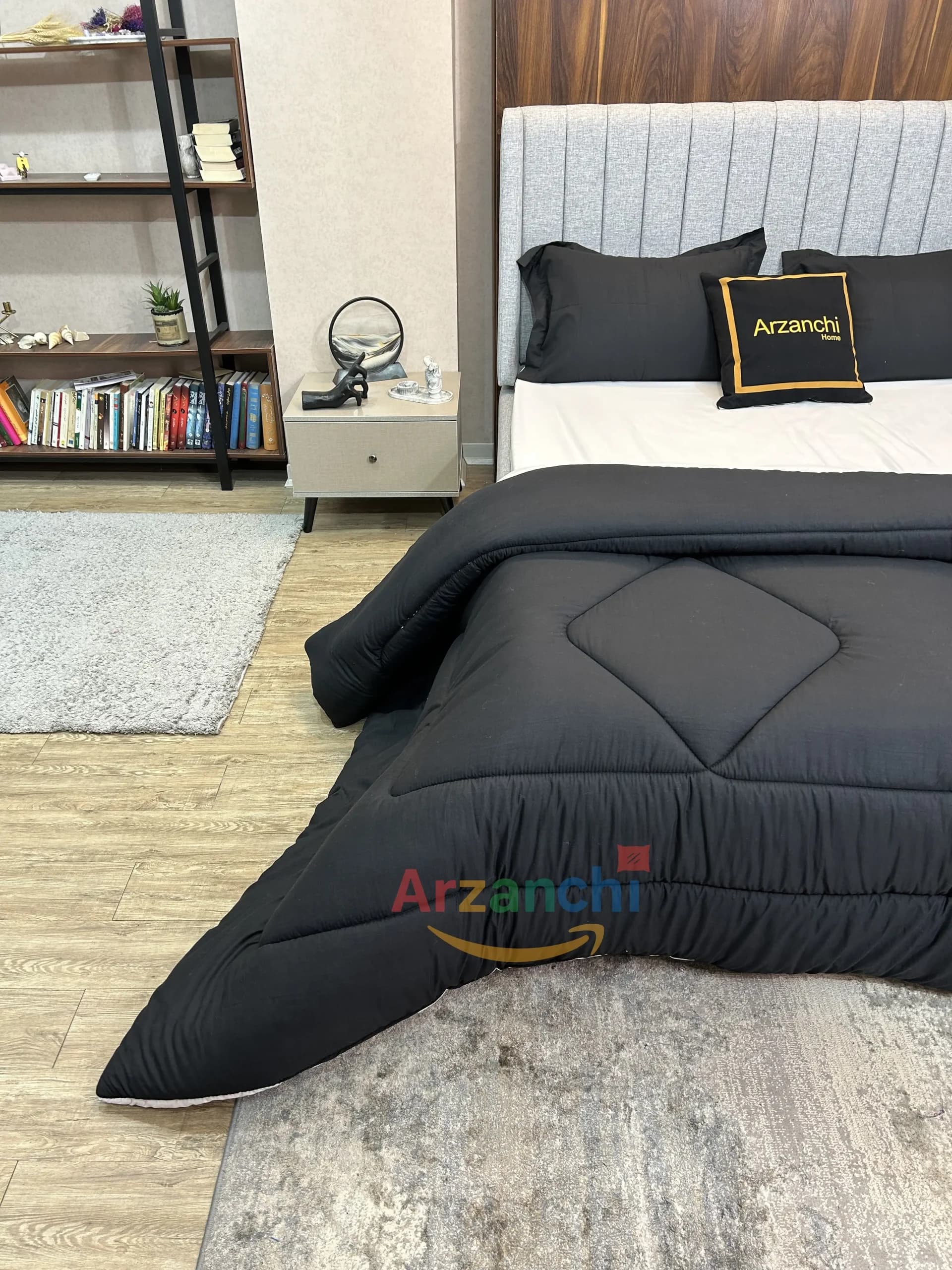 روتختی ساده مشکی و سفید کد S773 ارزانچی — تصویر ۵
