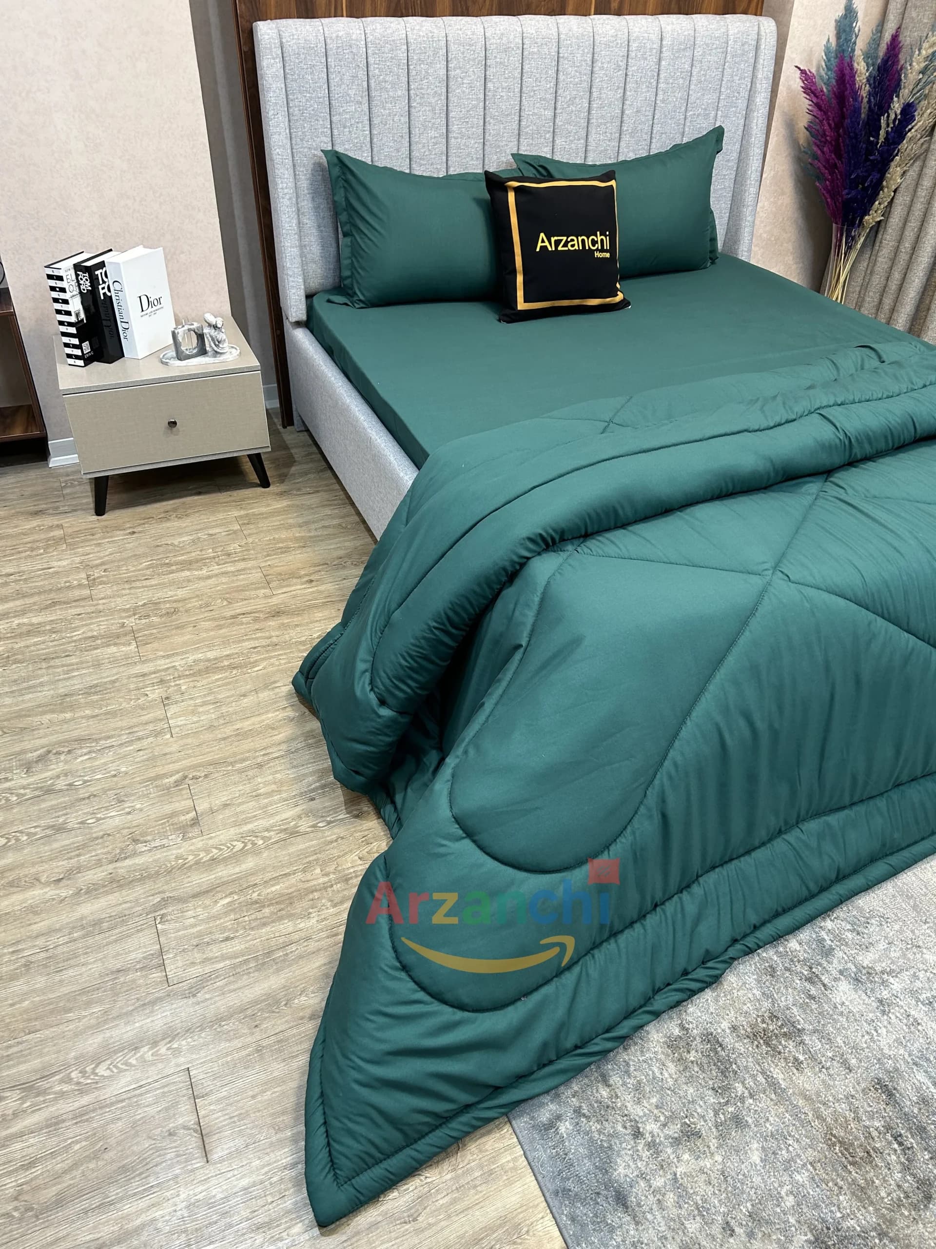روتختی ساده سبزیشمی کد S430 ارزانچی — تصویر ۴