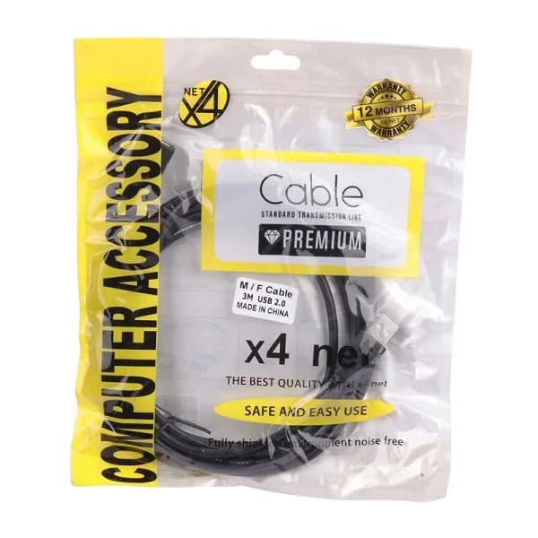 کابل افزایش طول USB ایکس فورنت X4 Net طول 3 متر اصلی