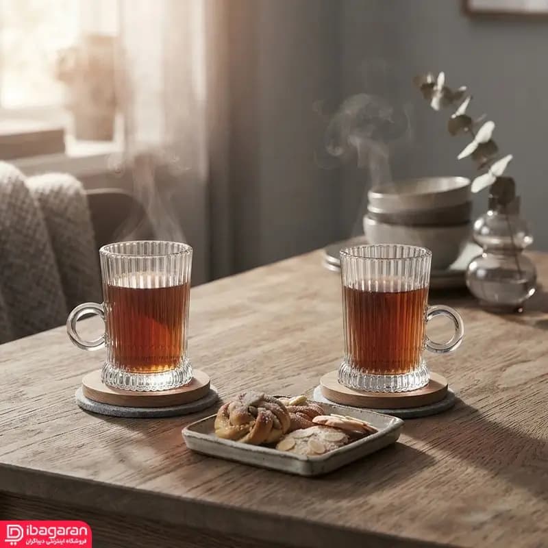 نیم لیوان بلور دسته دار پریمو کادو — تصویر ۷