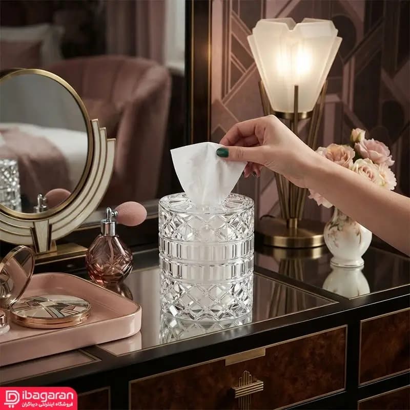 جا دستمال کاغذی استوانه ای البرز نو مدل الماس