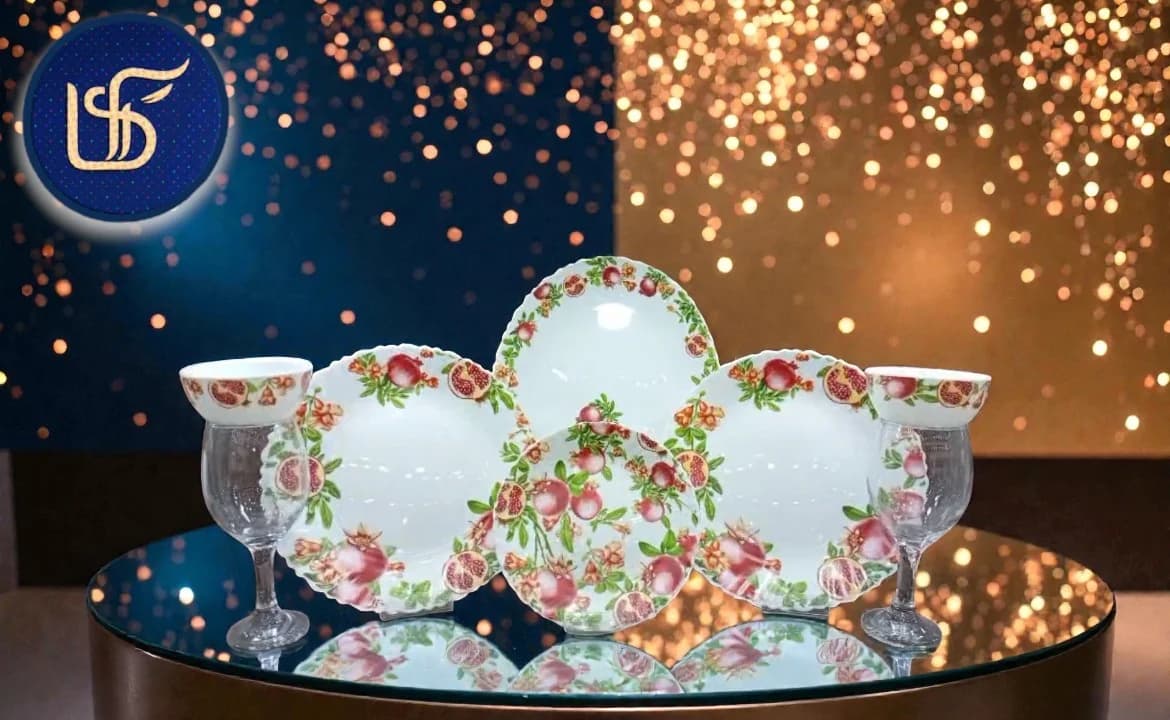 سرویس غذاخوری 25 پارچه آرکوپال طرح انار دینو — تصویر ۵