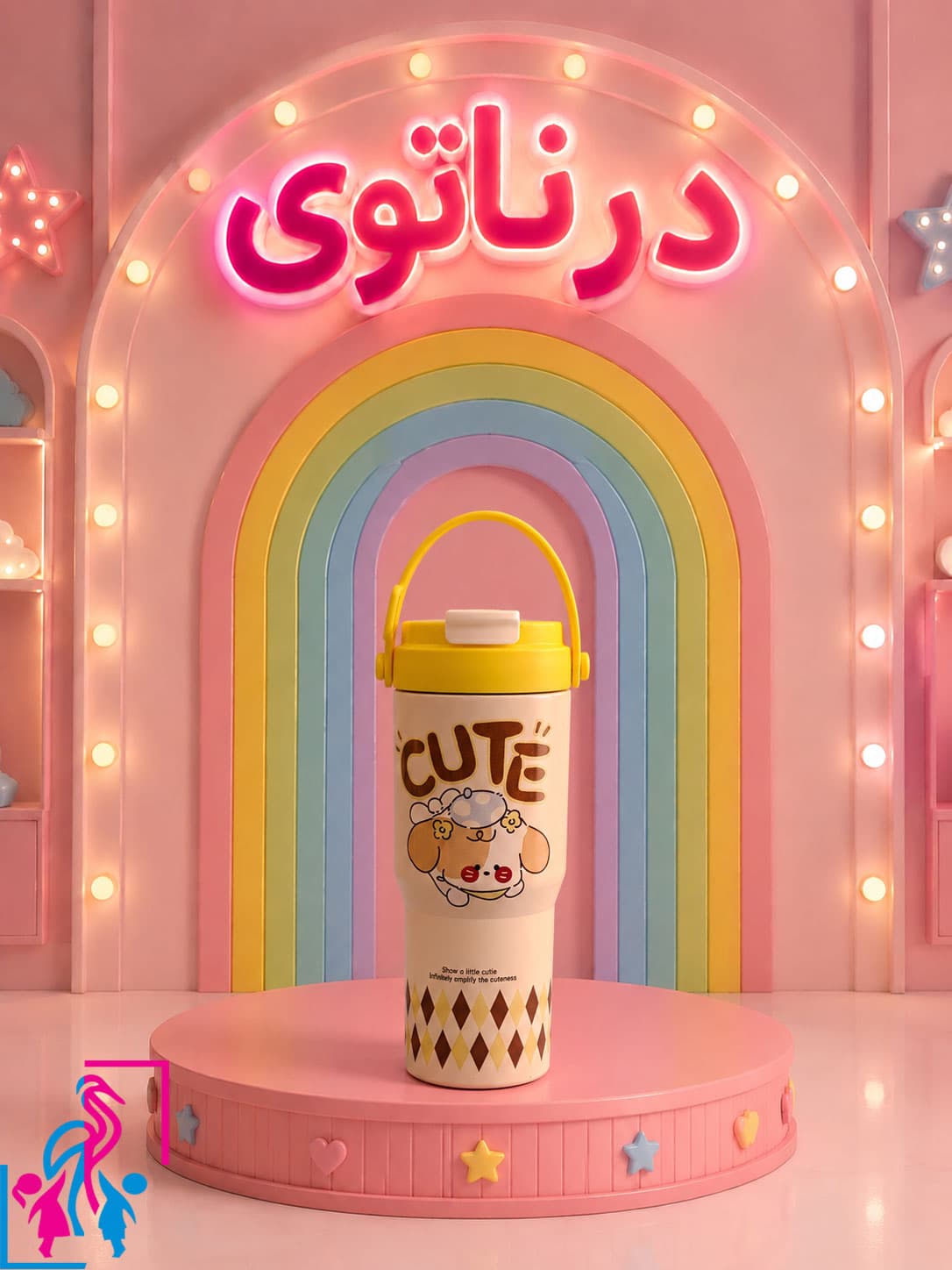 تراول ماگ طرح گربه 650میل — تصویر ۲
