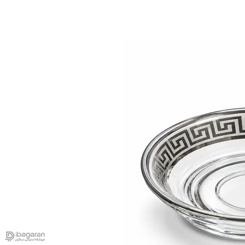 استکان کمر باریک و نعلبکی بلور کاوه طرح ورساچه — تصویر ۶