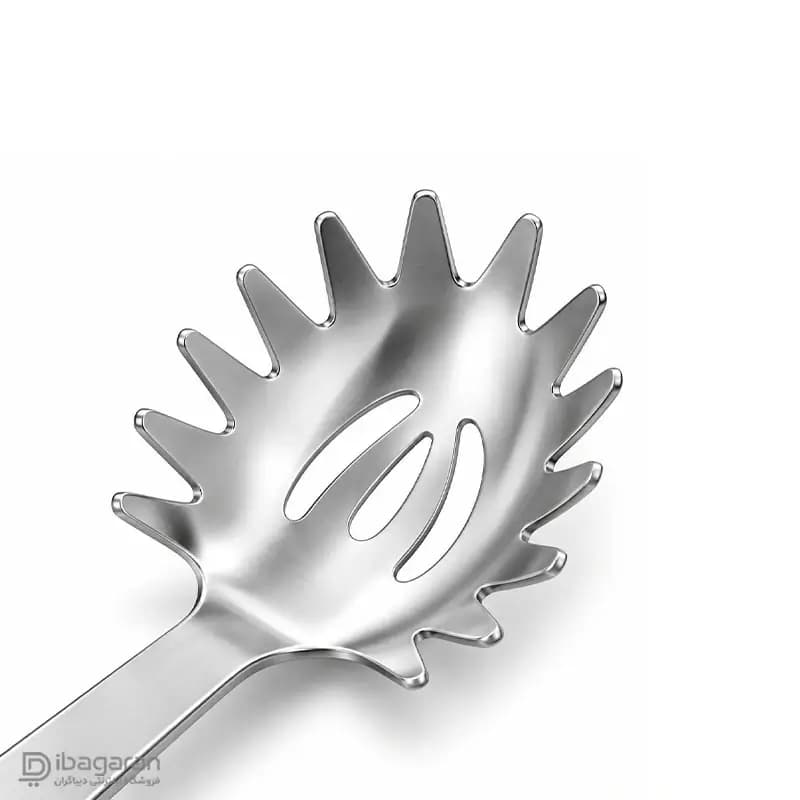 قاشق ماکارونی استیل دسته چوبی ریما مدل 13292 — تصویر ۴