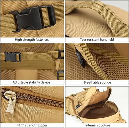کوله پشتی تاکتیکال 35 لیتری مدل B07 — تصویر ۶