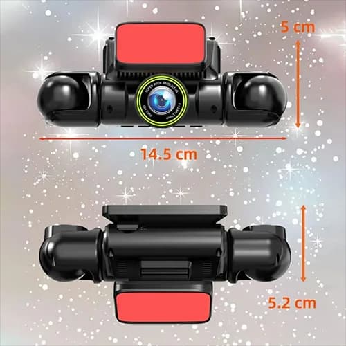 دوربین ثبت وقایع خودرو 4 لنزه وای فای دار A35 — تصویر ۴
