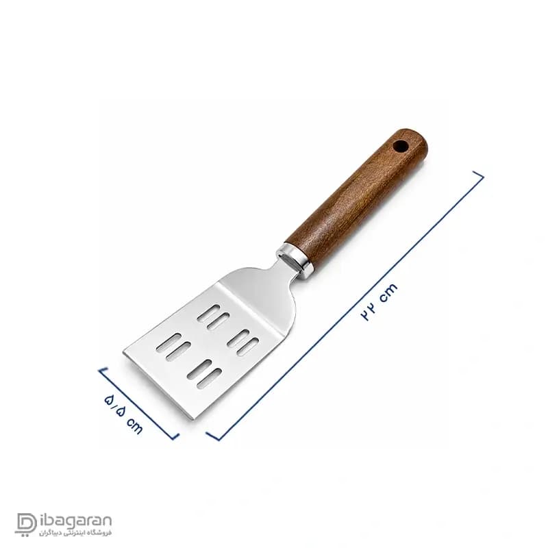 کفگیر تخت شیاردار استیل ریما مدل 13243 — تصویر ۲