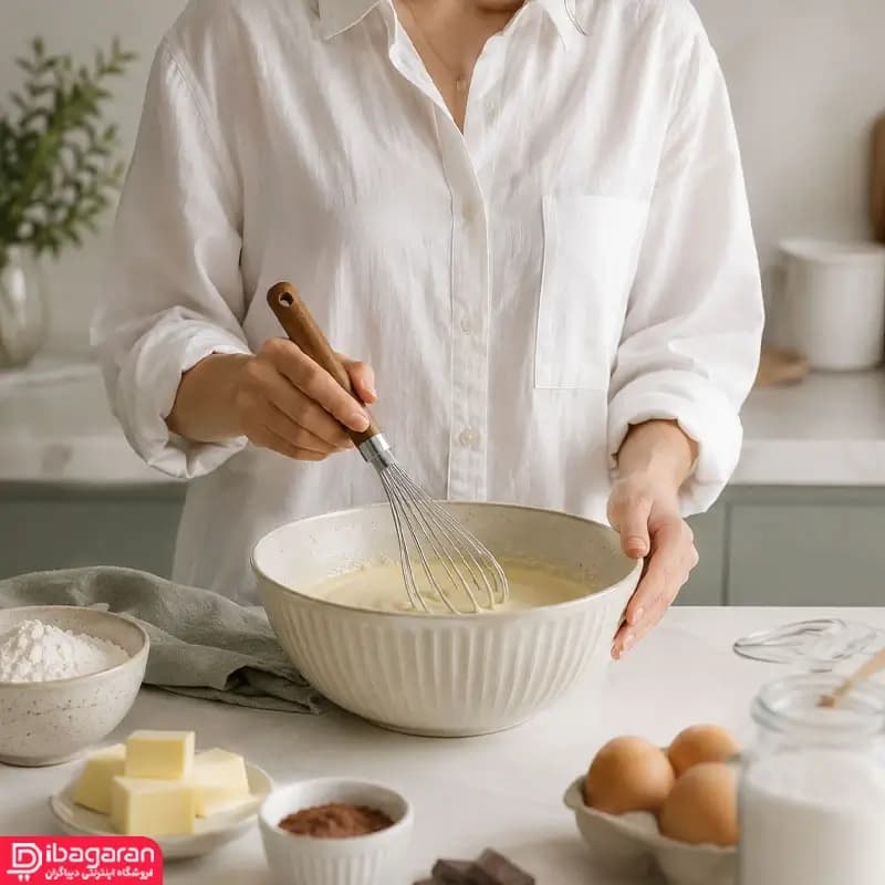 همزن دستی دسته چوبی ریما مدل 13235 — تصویر ۶