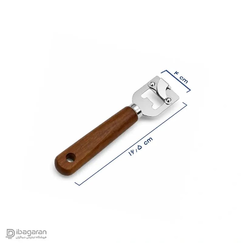 درب بازکن بطری استیل دسته چوبی ریما مدل 13238 — تصویر ۲