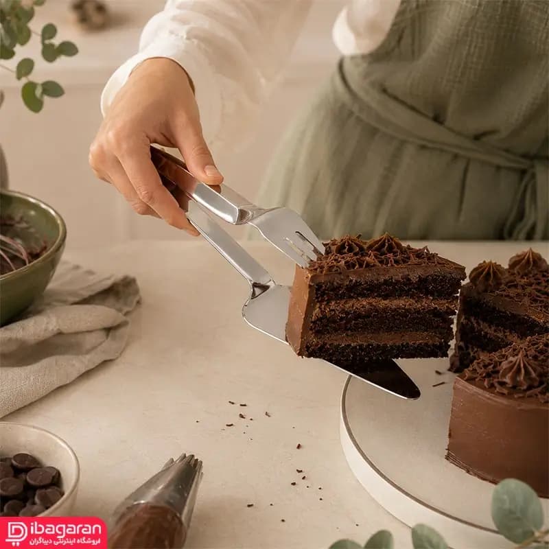 انبر سرو کیک و شیرینی استیل ریما مدل 13207 — تصویر ۷