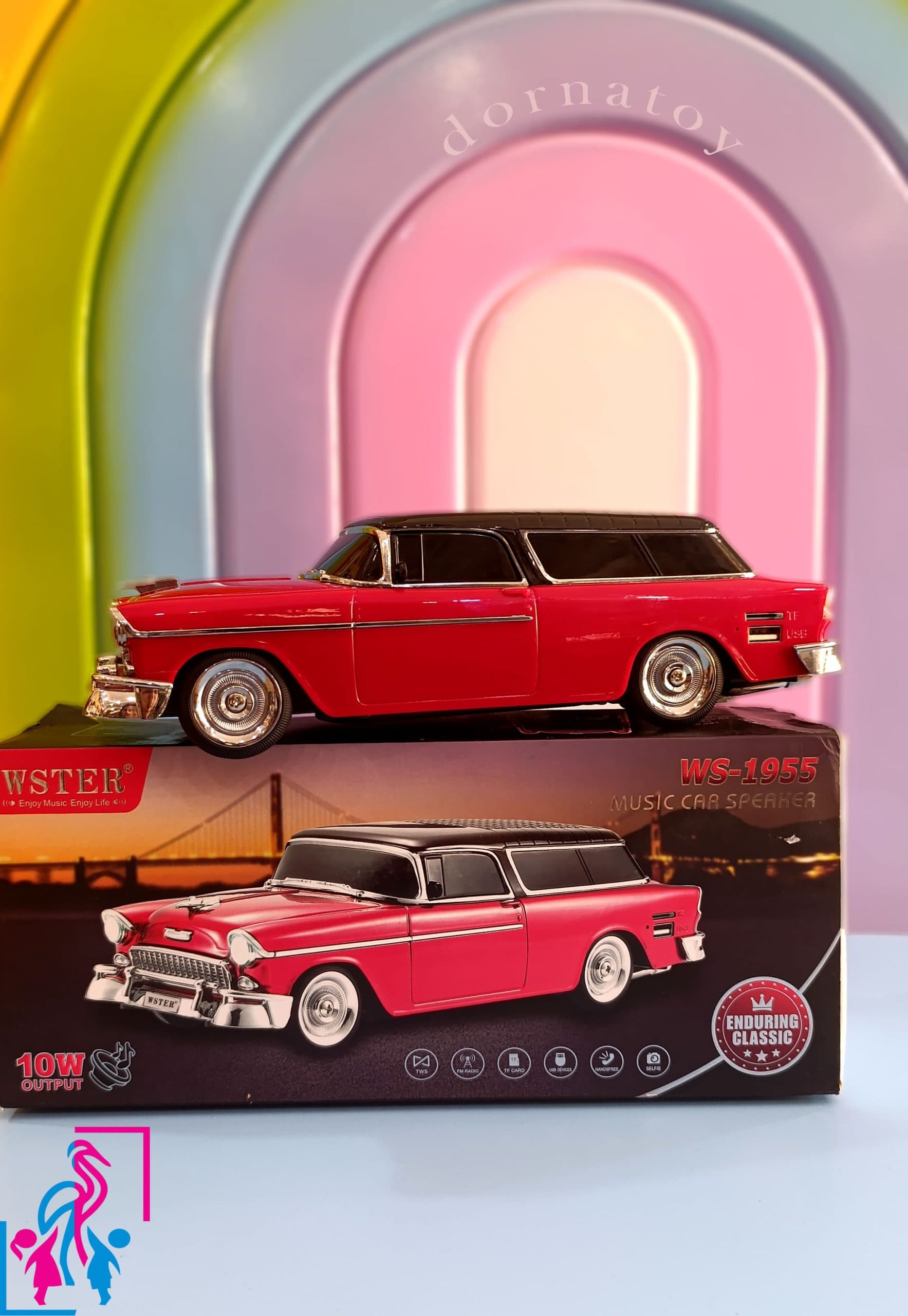 اسپیکر بلوتوثی طرح ماشین مدل WSTER WS 1955