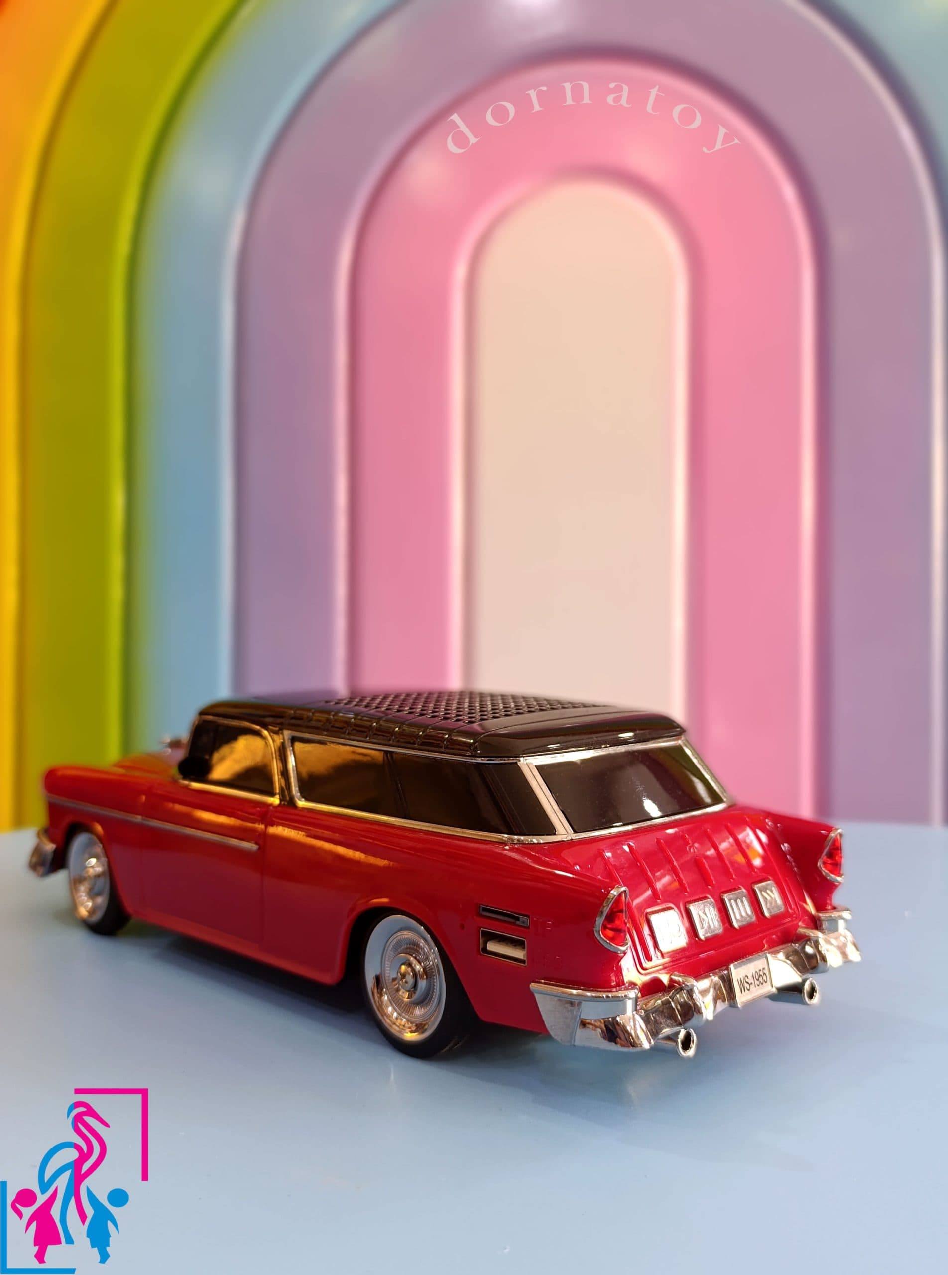 اسپیکر بلوتوثی طرح ماشین مدل WSTER WS 1955 — تصویر ۲