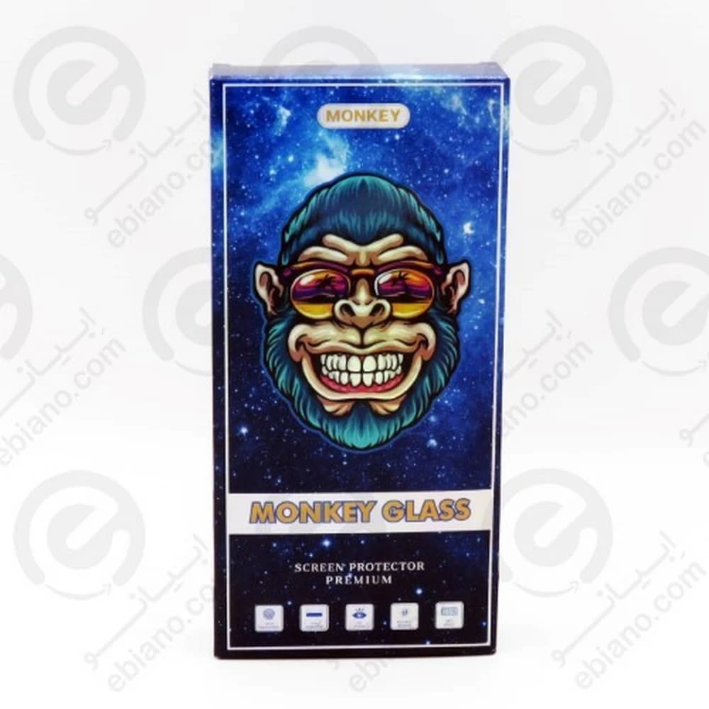گلس شیشه ایی فول چسب مانکی سامسونگ honor 50 monky — تصویر ۴