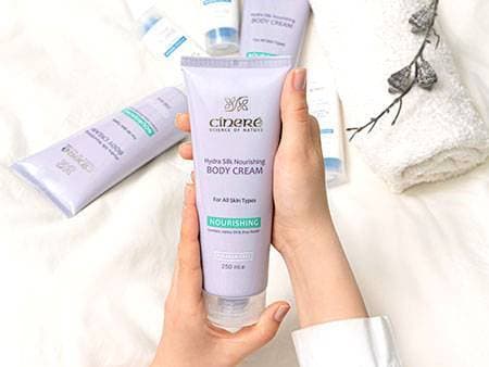 کرم مغذی بدن سینره سری Hydra Silk حجم 250 میلی لیتر — تصویر ۲
