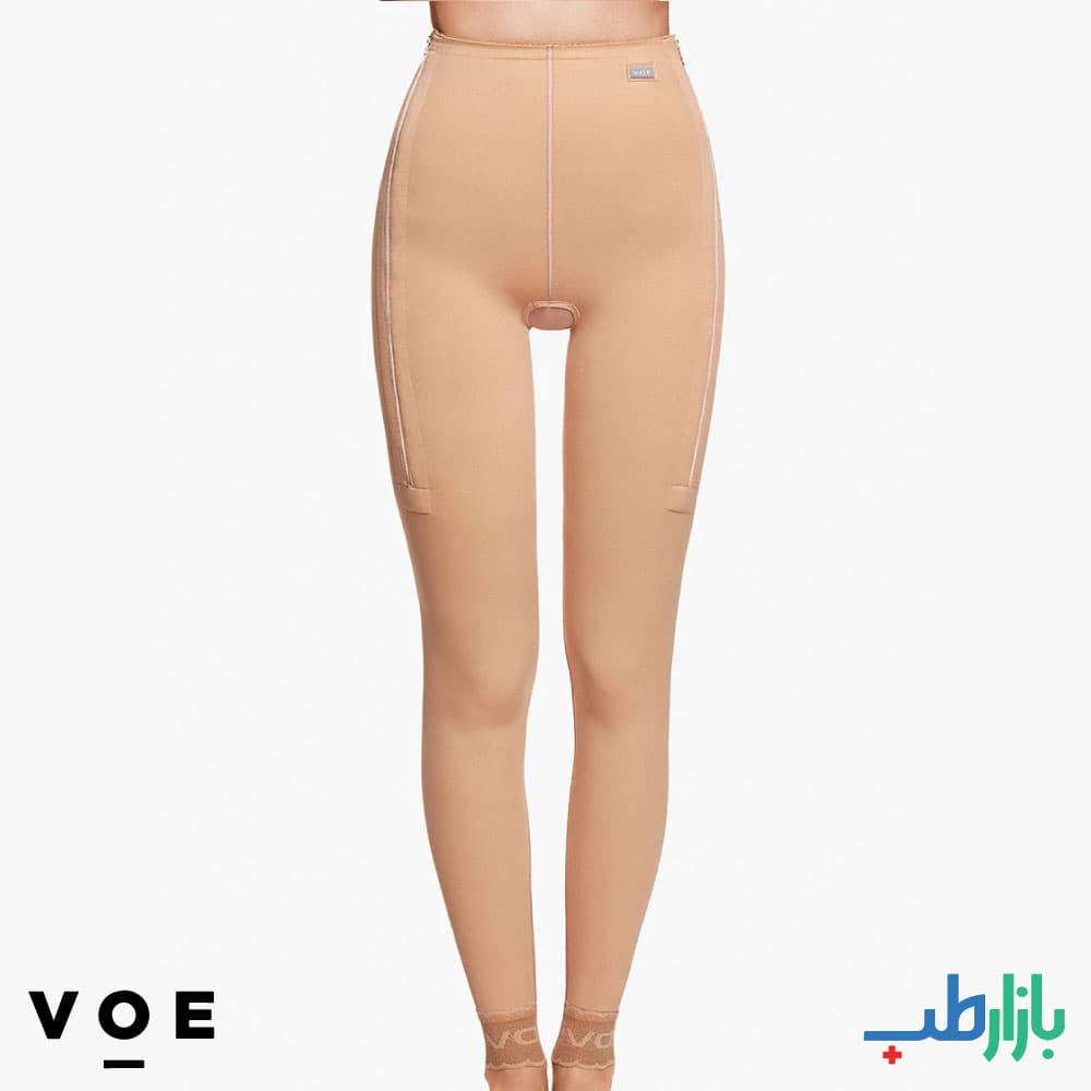 گن بعد از جراحی لیپوماتیک شلواری تا مچ پا (زیپ دار) ووئه VOE کد 3011z