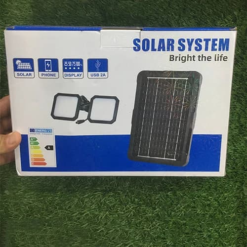 سیستم روشنایی خورشیدی 8 وات پاوربانکدار با دو چراغ LED — تصویر ۷
