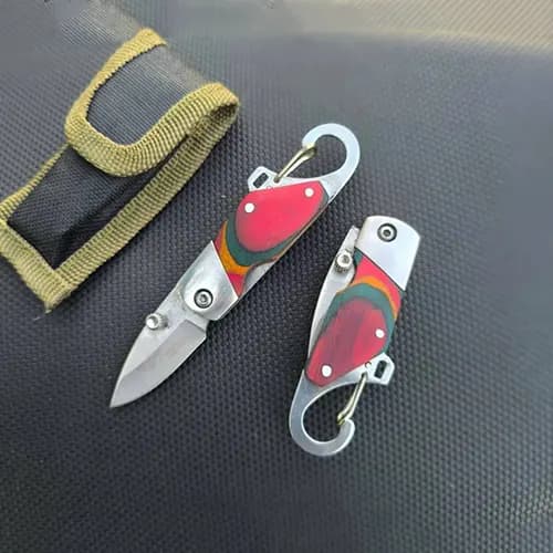 چاقوی جیبی جاکلیدی کارابین‌دار مدل MZ-61