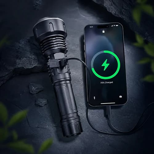 چراغ قوه شارژی زوم دار KK مدل KM-292J — تصویر ۳