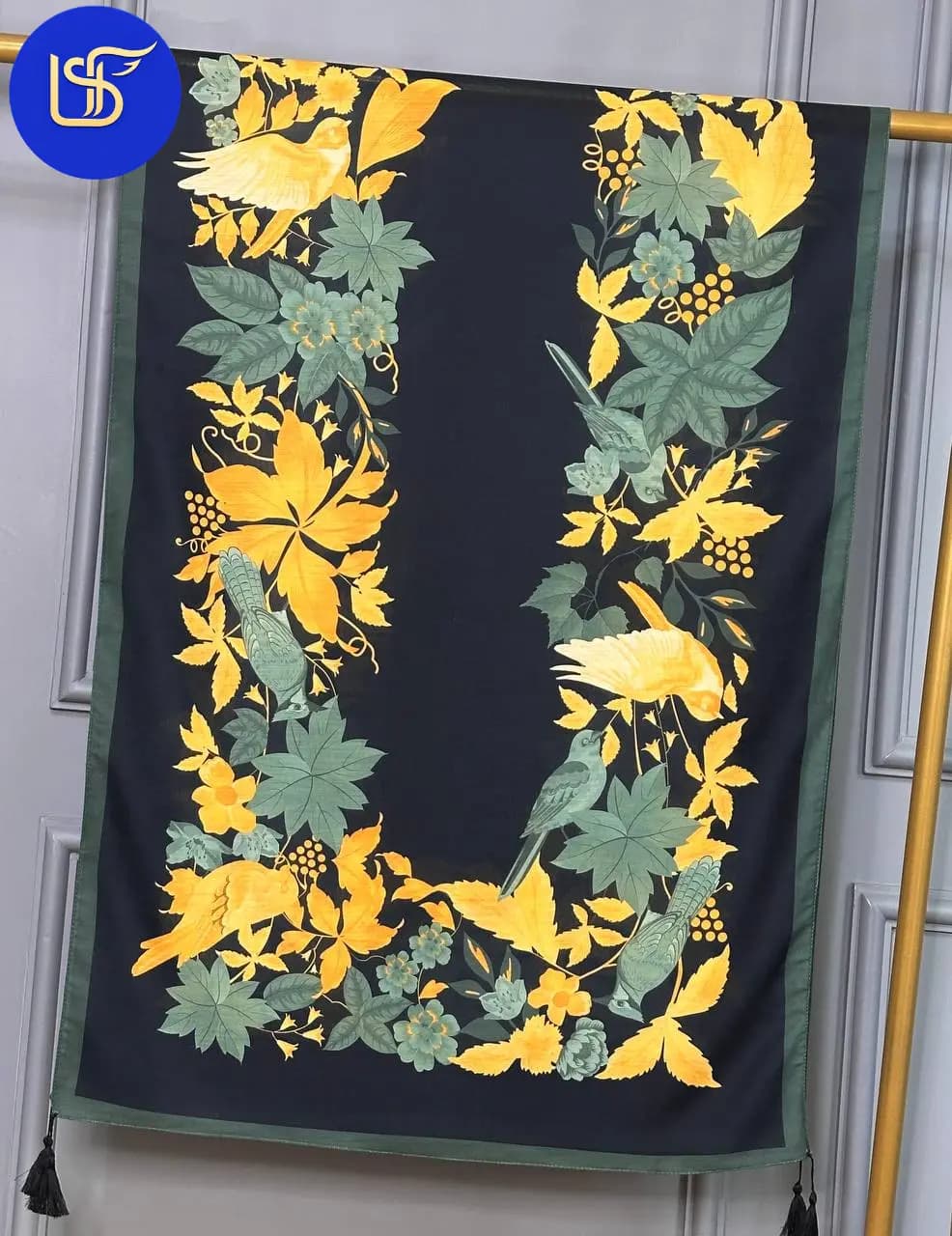 ست شال و کیف آیلی سرخابی — تصویر ۳