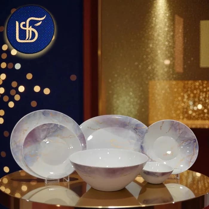 سرویس غذاخوری 28 پارچه اسکای آبی