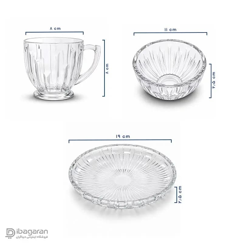 سرویس پذیرایی پیانو 25 پارچه 6 نفره مدل sk2702900 — تصویر ۳