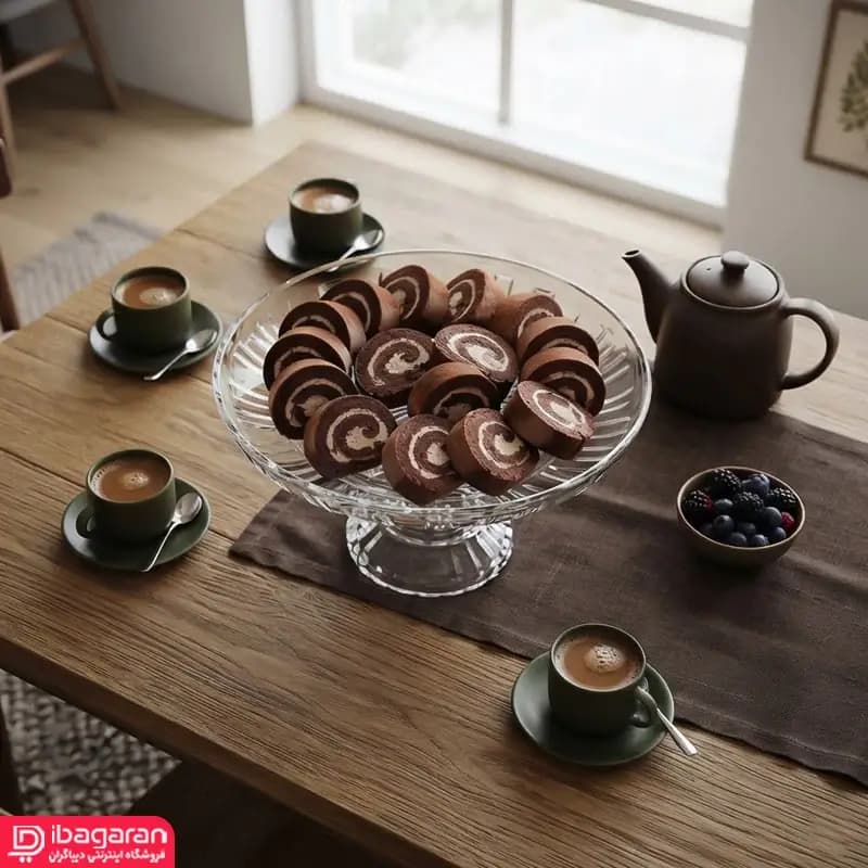 شیرینی خوری پایه دار پیرلس مدل پیانو sk771700 — تصویر ۶