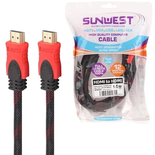 کابل HDMI سان وست مدل پوست ماری طول 1.5 متر