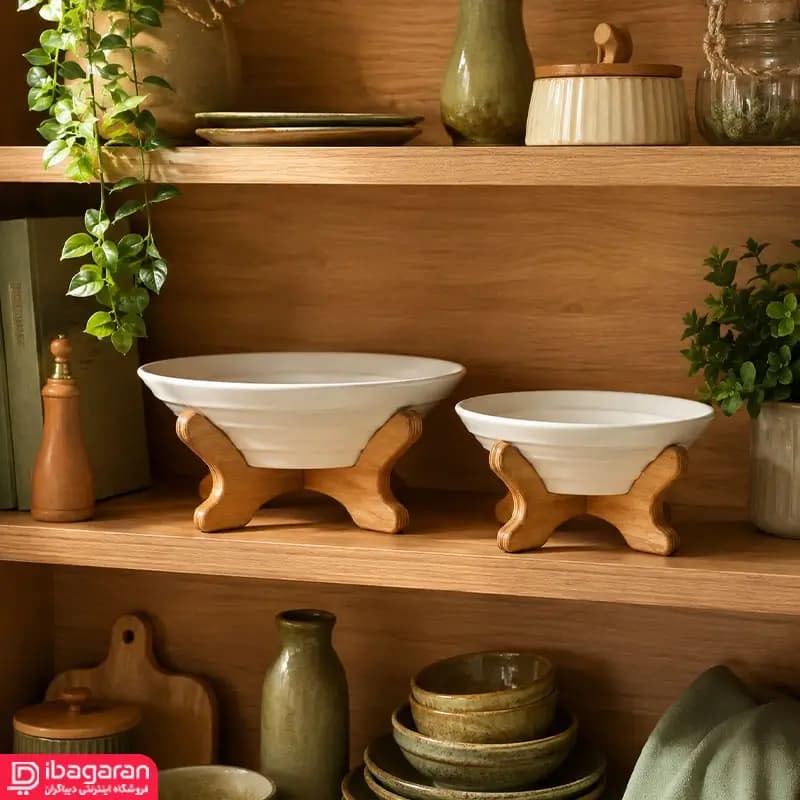 پاستا خوری پایه چوبی لاویز کارولین — تصویر ۸