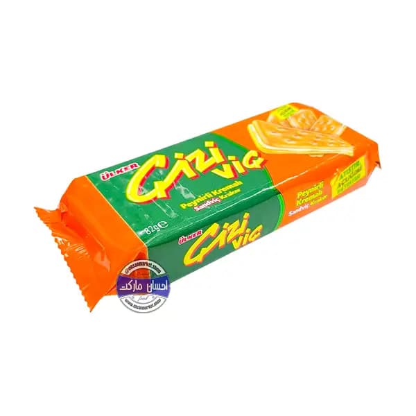 بیسکویت کرمدار پنیری اولکر 82 گرم — تصویر ۲