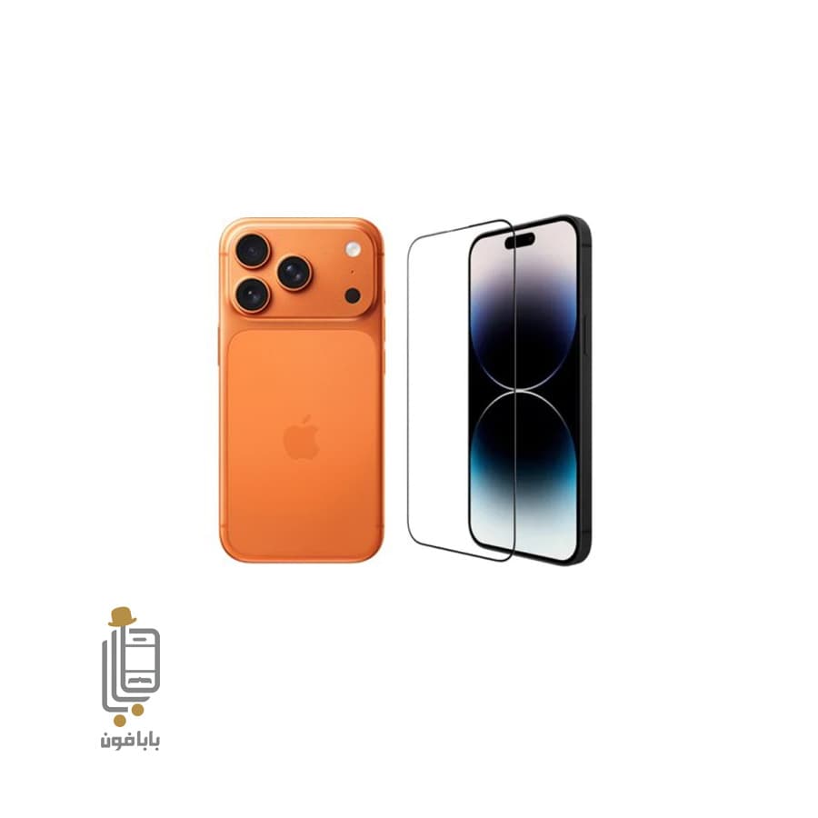 محافظ صفحه نمایش فول چسب iphone 17 pro max — تصویر ۲