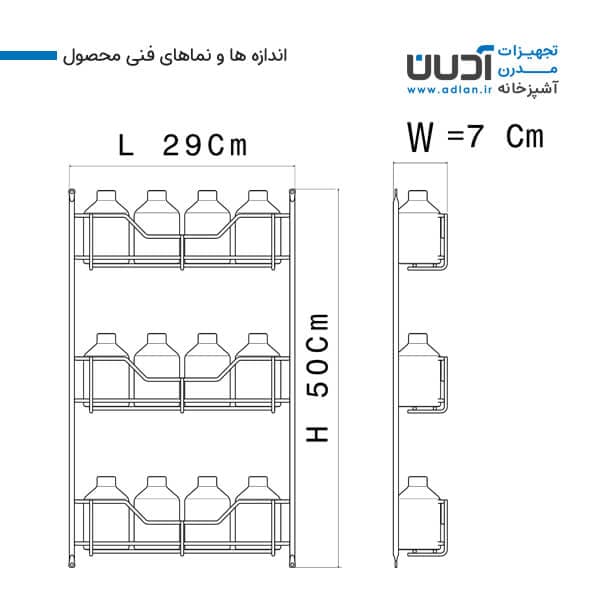 جاادویه مشکی 12 قوطی پلاستیکی – گلارین — تصویر ۲