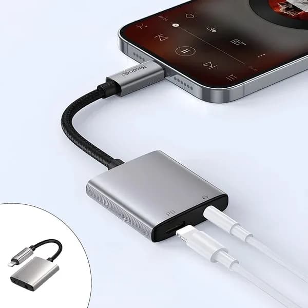 مبدل لایتنینگ به جک 3.5 میلیمتری / لایتنینگ مک دودو مدل CA-554 اصلی — تصویر ۴