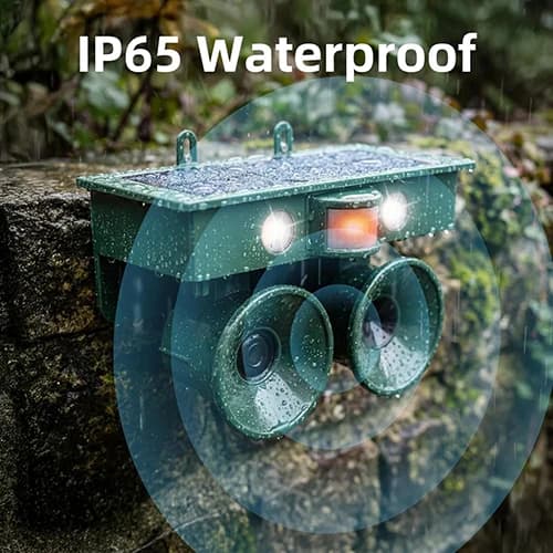 دستگاه دفع پرندگان و حیوانات خورشیدی Solar Outdoor Pest Repeller — تصویر ۷