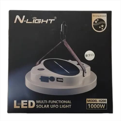 چراغ شارژی خورشیدی 1000 وات N-LIGHT مدل K200 — تصویر ۲