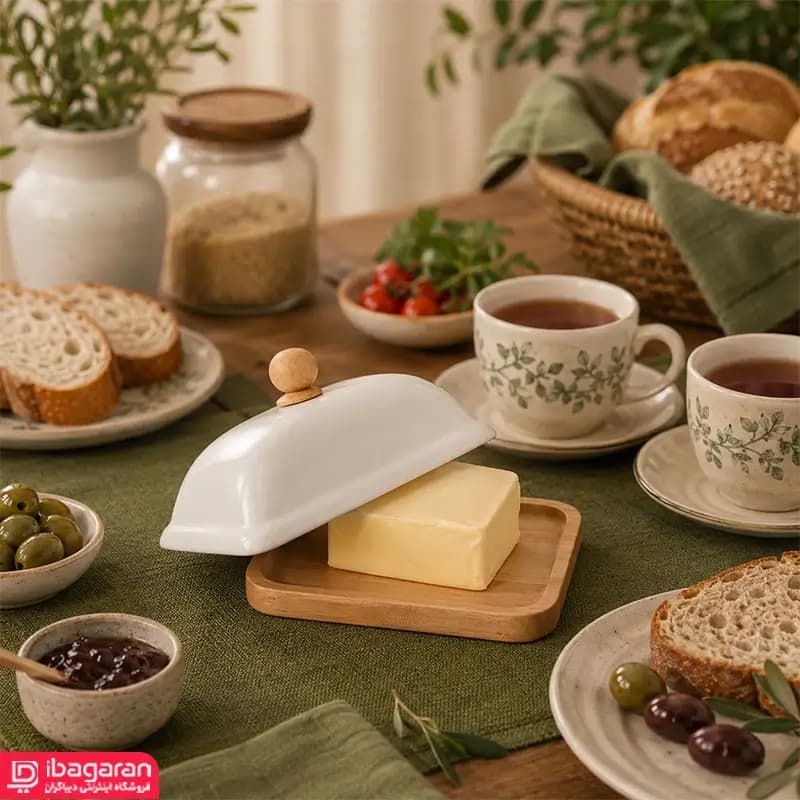 ظرف کره خوری سرامیکی شیدا کارولین مدل 251 — تصویر ۶
