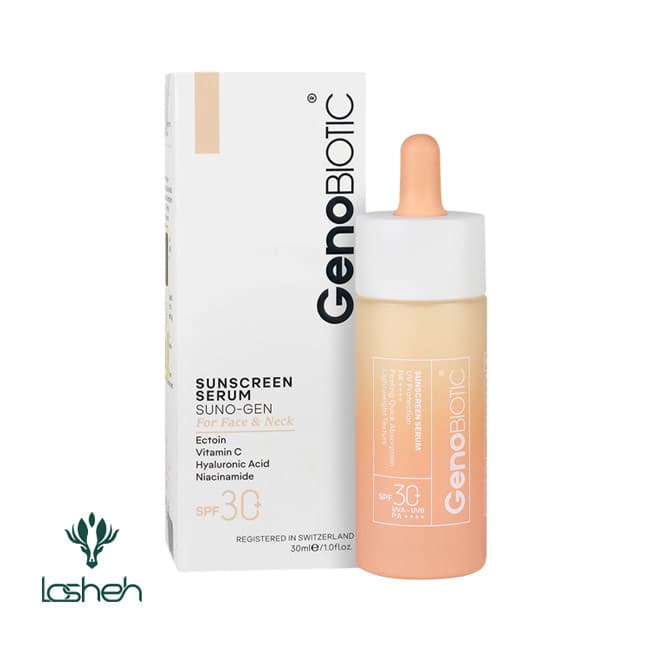 سرم ضد آفتاب صورت و گردن ژنوبایوتیک SPF30 — تصویر ۱۱
