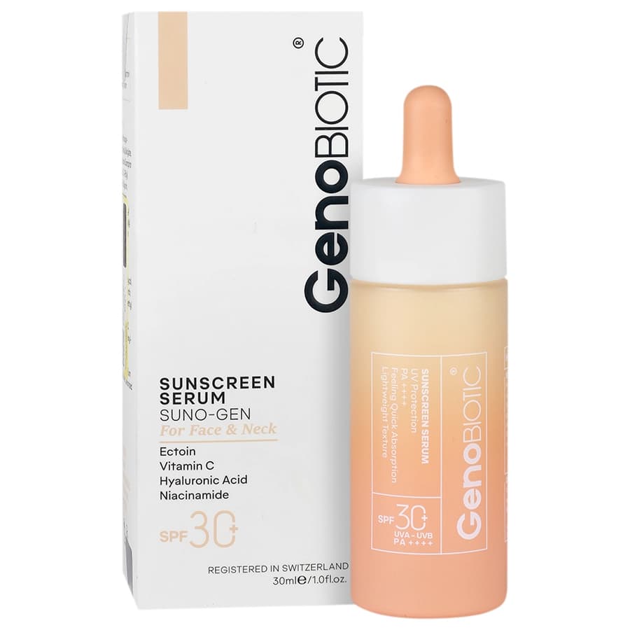 سرم ضد آفتاب صورت و گردن ژنوبایوتیک SPF30 — تصویر ۵