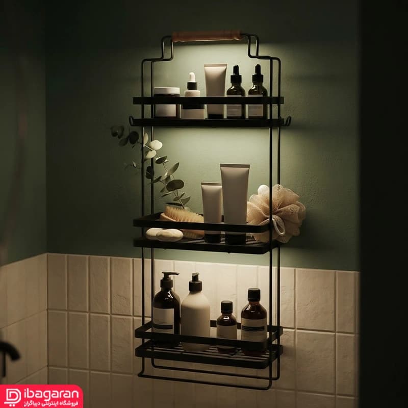 شلف حمام سه طبقه کارولین مدل 519 — تصویر ۶