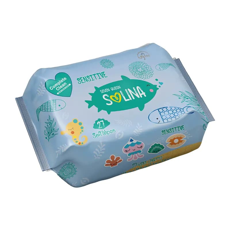 دستمال مرطوب کودک سون کوئین مدل complete clean بسته 27 عددی