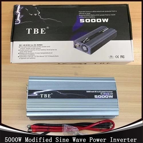 اینورتر و مبدل برق خودرو 5000W وات تمام سینوسی تی بی ای TBE اورجینال — تصویر ۲